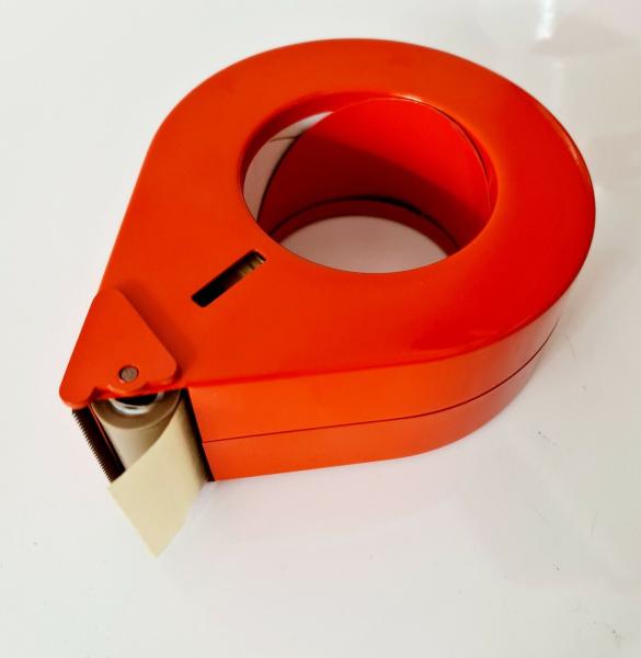 Handabroller rot - auch für Filament Klebeband Ring - Abroller Birne 3" Innen Kern bis 50mm Breite